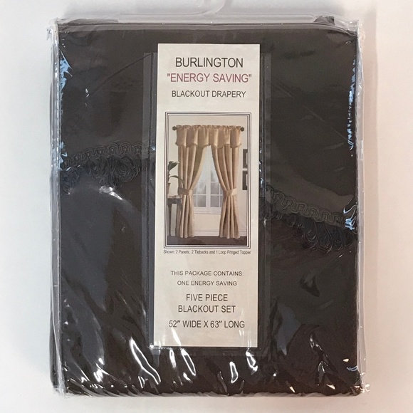 United Burlington Accents Blackout Curtain 5 Pc Panel Set Poshmark